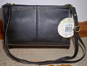 NEW The SAK Iris Demi 3-way Clutch Crossbody Shoulder Handbag - Chocolate Brown - Picture 1 of 13