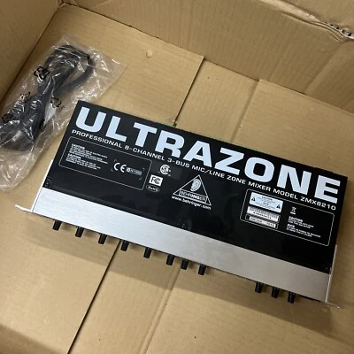 Behringer ZMX8210 UltraZone Professional 8-Channel 3-Bus Mic/Line Mixer  - Image 1 of 4