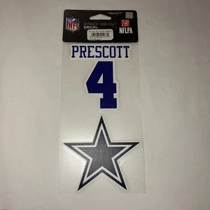 Dak Prescott Dallas Cowboys 2 Sticker Aufkleber Emblem NFL Football Made in USA - Bild 1 von 7