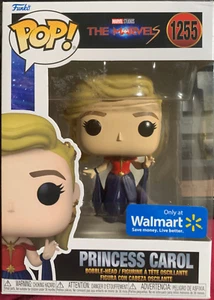 Funko POP #1255 exclusivo de Walmart The Marvels Princess Carol - COMO NUEVO - Imagen 1 de 6