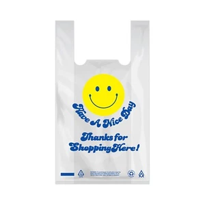 T-Shirt Thank You Medium 1/6 Plastic Grocery Store Shopping Carry Out Bag 2000ct - Picture 1 of 3