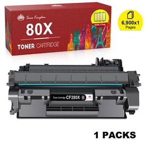 Cartucho de tóner 1 PK CF280X 80X para HP Laserjet Pro 400 M425dn M401dn M401n - Imagen 1 de 6