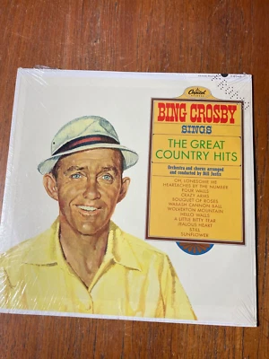 Bing Crosby “Sings The Great Country Hits” LP  1965 BRAND NEW SEALED — 第 1/2 张图片