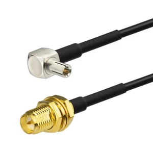 RP SMA to TS9 pigtail cable for Sierra Wireless 597 885 RG174 20cm - Picture 1 of 3