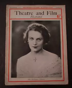 THEATRE AND FILM Illustrated, Rare Magazine, Madeleine Carroll Cover, Nov. 1928 - Picture 1 of 12