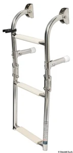 Foldable Ladder Boat Transom Standard 3 Steps Stainless Steel - Picture 1 of 4