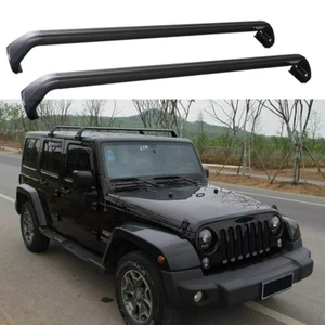 2Pcs Crossbars Roof Rack fits for Jeep Wrangler JK 2007-2018 Cargo Carrier Bar - Picture 1 of 10