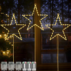 Christmas Window Lights, 3 Packs Battery Operated 45 LED Stars Window Hanging 8