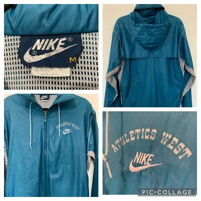 Nike 1980's Athletics West Track Jacket OG Japan Running Vintage Original blue  - Image 1 of 4