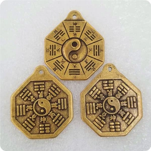 Tai Chi pièce chinoise chanceuse pour la protection de la richesse et la bonne chance x 3 envoi UK - Photo 1 sur 7