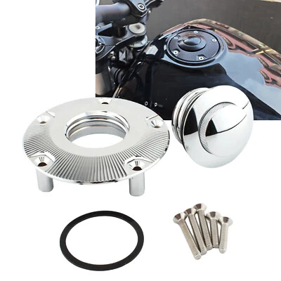 Tapa de tanque de combustible de gasolina plateada para Harley Davidson X350 2023 motocicleta L Foto 1 de 4