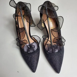 Fashion Womens Lace Stiletto High Heels Pumps Pointed Toe Shoes Party Clubwear - Picture 1 of 7