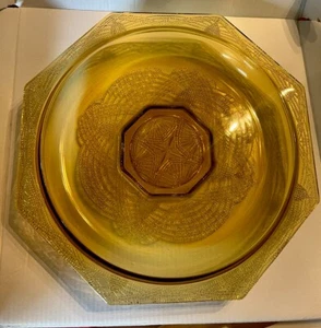 L.E. Smith Romanesque Console Bowl Gold Beaded Arch Vintage - Picture 1 of 10