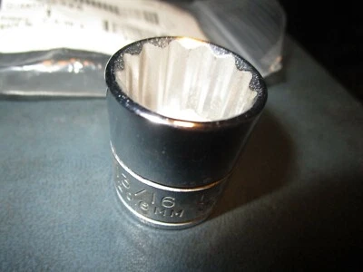 13/16" 3/8" Drive 12 Pt Standard Length Socket - Image 1 of 2