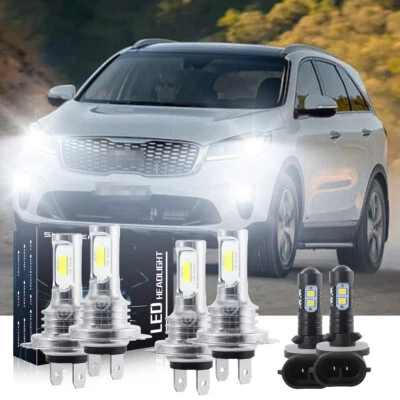 For Kia Sorento 2016-2019 6000K Combo LED Headlight High Low Beam Fog Light Bulb - Image 1 of 4
