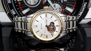 Bulova 98A110 Automatic 21 Jewels Exhibition Caseback Steel Men's Watch ~ $499 - Picture 1 of 6