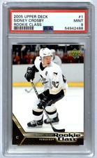 2005-06 UD Class Sidney Crosby Rookie #1 PSA 9