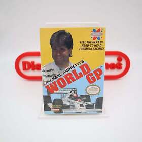 NES Nintendo Game MICHAEL ANDRETTI'S WORLD GP -NEW & Factory Sealed with H-Seam!