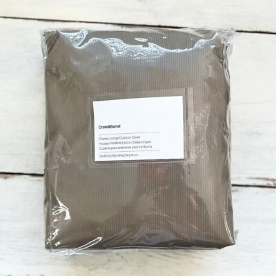 NUEVO CON ETIQUETAS Caja y Barril Eao Chaise Lounge Cubierta Exterior Marrón 33"x80.5"x29" 277-375 Foto 1 de 4