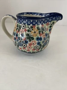 Polnische Keramik Ceramika UNIKAT #1589 Milchkännchen - Bild 1 von 6