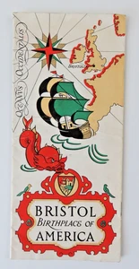 Vintage Bristol England Birthplaces of America Reiseprospekt - Bild 1 von 5