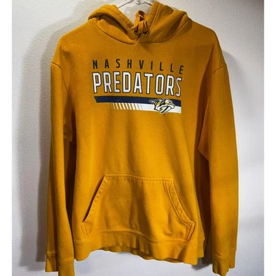 NHL Nashville Predators Sudadera con Capucha Hombre’s XL Dorado Pullover Sudadera Fan Gear Foto 1 de 4