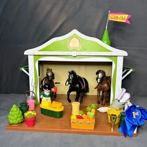 The Saddle Club Bulk Bundle Vintage Playset And Horses - Picture 1 of 14