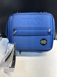 Neu mit Etikett Artic Zone Titan erweiterbare Brotdose bleibt kalt 6 Stunden mit 2 Eiswänden blau - Bild 1 von 9