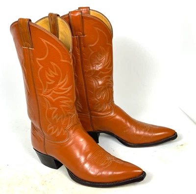 Botas de Vaquero Clásicas Justin Marrón Tostado - Para Hombre 10B Se Ajusta a 9.5D - Puntera X Punta Foto 1 de 4