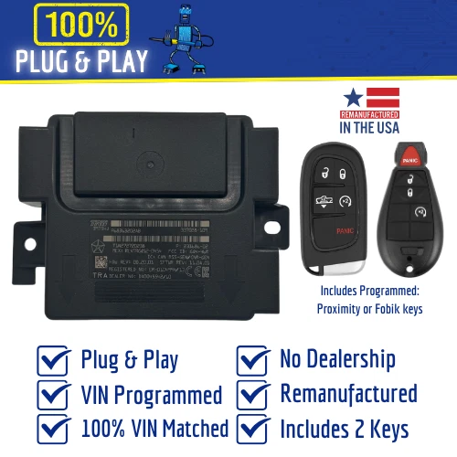 Módulo concentrador RAM 1500-5500 RF 2017 parte # 68319677AE con teclas programadas Foto 1 de 4