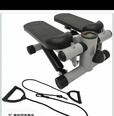 Mini máquina de ejercicio paso a paso equipo de escalera con bandas de resistencia monitor LCD Foto 1 de 4