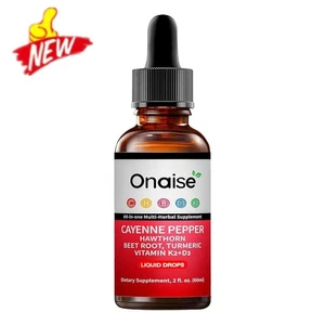 Cayennepfeffer Weißdorn Rote Beete, Kurkuma Vitamin K2 + D3 flüssig HOT USA - Bild 1 von 11