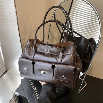 Vintage Motorcycle Style Tote Bag For Women With Multi Poet Design For Daily - image 1 of 4