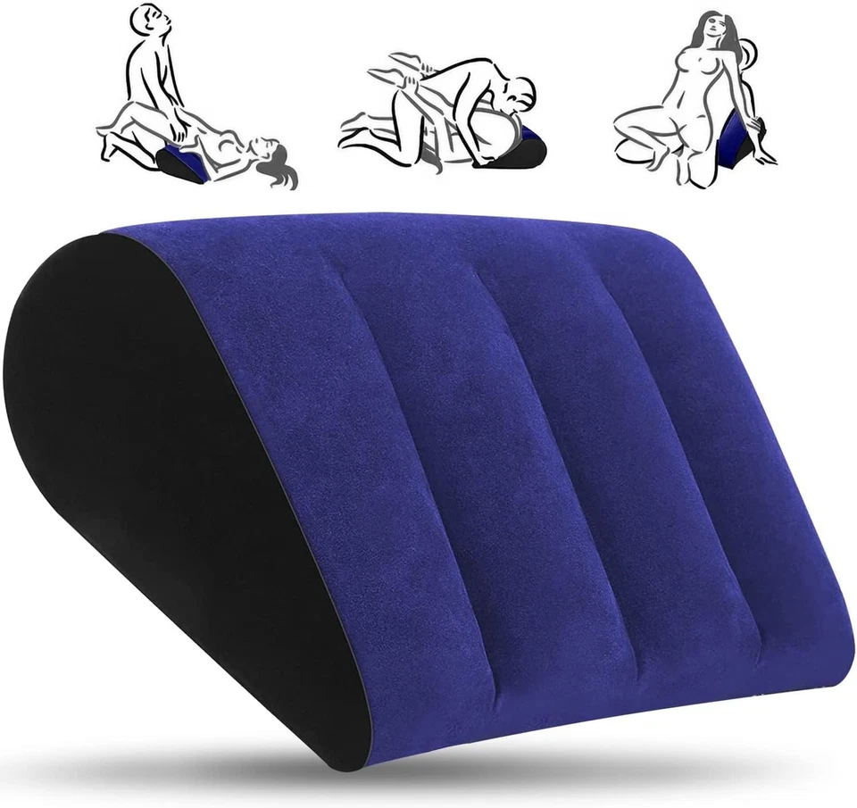 Juguetes para adultos Soporte Almohada Posición Cojín Cuña Rampa inflable para dormir de lado Foto 1 de 4