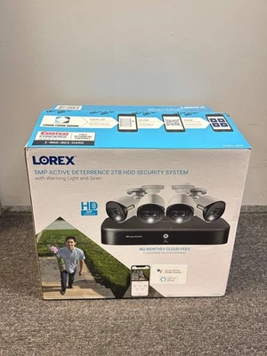 Lorex TD81825A4-E 8-Channel 2TB DVR 4-4k Bullet Camera Security System - New Ope - Image 1 of 4