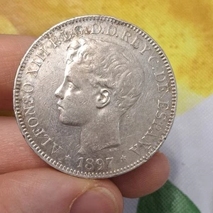 1897 1 Un peso Philippines - Picture 1 of 3