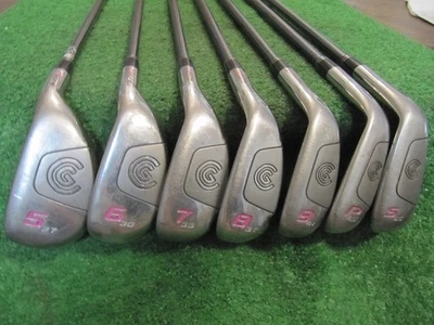 CLEVELAND HiBORE, HYBRID IRONS 5-PW-SW, W SERIES 50g LADIES FLEX GRAPHITE SHAFTS - Image 1 of 4