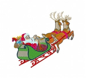 Snow Sleigh Collection 10 Machine Embroidery Designs on multi-formatted CD - Picture 1 of 12