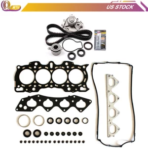 TIMING BELT WATER PUMP HEAD GASKET SET US NEW FOR HONDA CR-V 1997-2001 2.0L - Picture 1 of 13