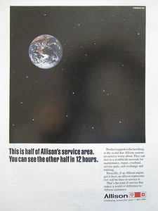 1990-91 PUB ALLISON GM PRODUCT SUPPORT MAINTENANCE REPAIR OVERHAUL ORIGINAL AD - Picture 1 of 1