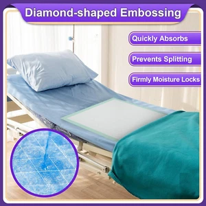 Disposable Bed Pads 36'' X 36'' Heavy Duty Underpads Extra Large Incontinence Pa - Picture 1 of 4
