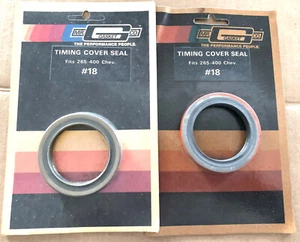 MR GASKET # 18 TIMING COVER SEAL CHEVY SMALL BLOCK SEALED PACKAGE LOT OF 2 - Picture 1 of 2