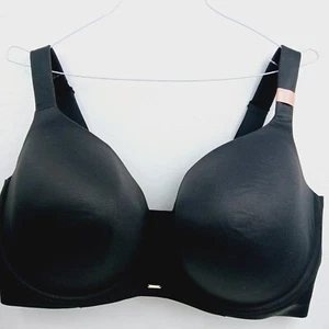 Lane Bryant Cacique Lightly Lined Balconette Underwire Black Bra 44H - Picture 1 of 11