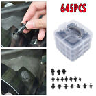 645x Car Body Trim Retainer Clips Bumper Auto Panel Push Plastic Fastener Kit