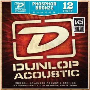 BRAND NEW - Jim Dunlop Ac. Guitar String Set - Gauge 12 (Phosphor Bronze) - Picture 1 of 1