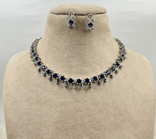 Natural Emily Blue Diamond Necklace