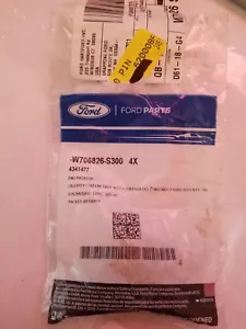OEM Ford W706826-S300 XMAS Style Push Pins Side Trim Moulding Retainers (4 Pack) - Picture 1 of 5