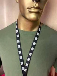 LANYARD - BMI MUSIC DISTRO. BLACK COLORED VINTAGE HIP HOP MEMORABILIA - Picture 1 of 3