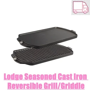 Lodge Seasoned Cast Iron Reversible Grill/Griddle - Picture 1 of 12