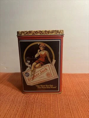 Cracker Jack 5.25"H Advertising Tins 1996 Vintage Look Reproduction Borden Inc - Image 1 of 4